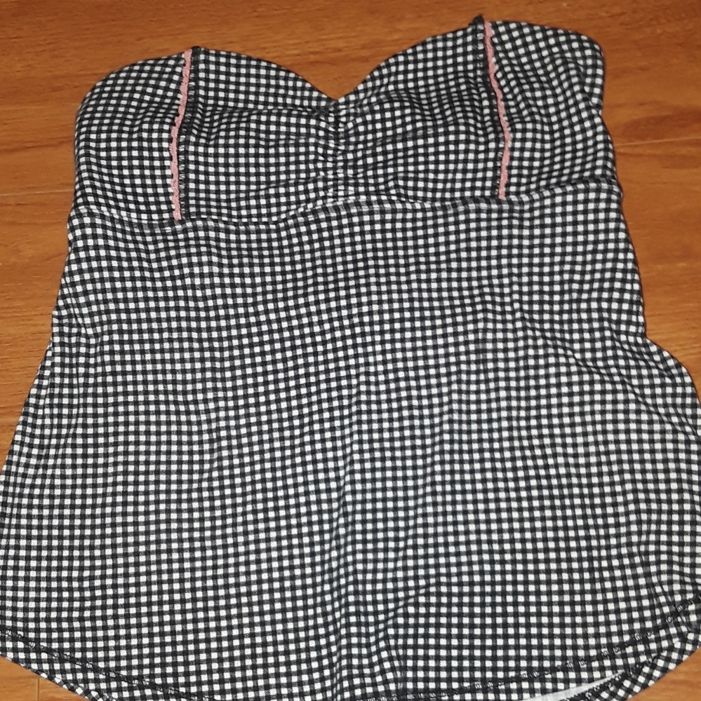 Checkered Tube Top